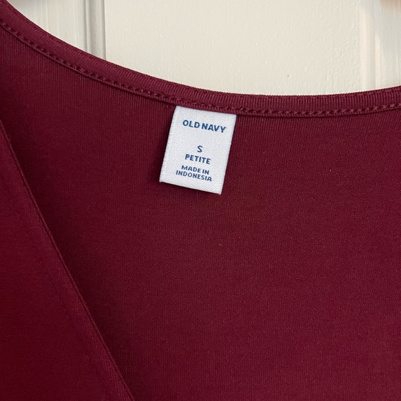 Old Navy Burgundy Wrap Dress - Picture 4 of 4